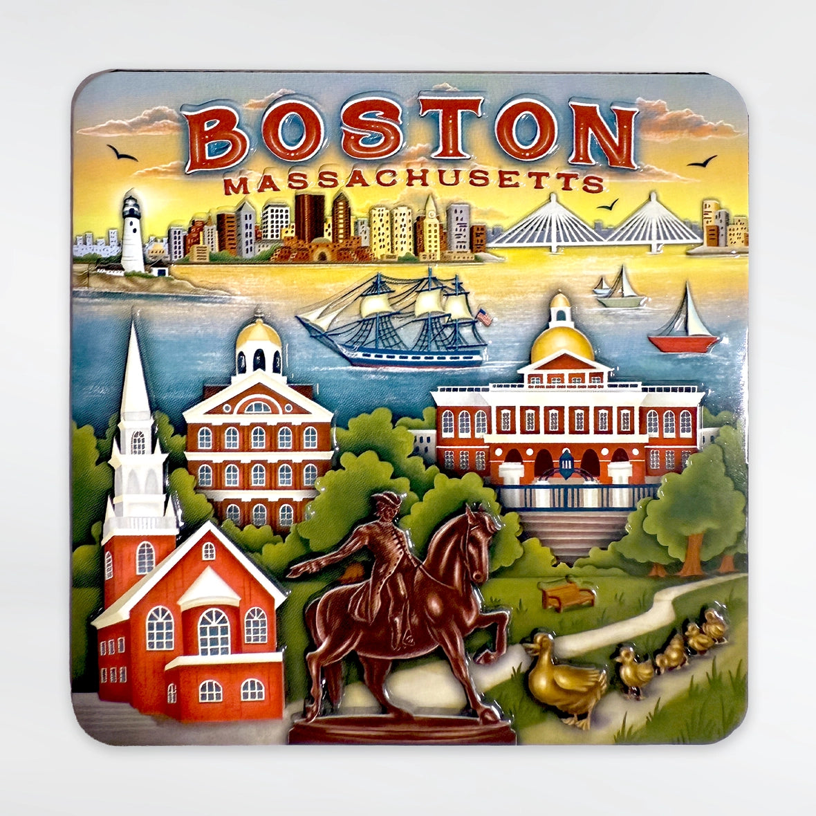 Boston scene Magnet